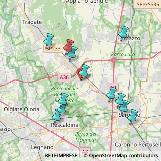 Mappa Via Umberto I, 21040 Cislago VA, Italia (4.29167)