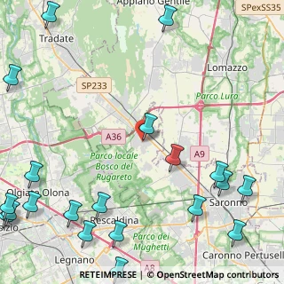 Mappa Via Umberto I, 21040 Cislago VA, Italia (6.941)