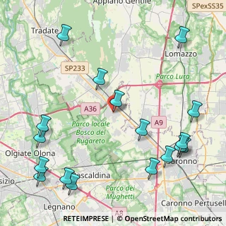 Mappa Via Umberto I, 21040 Cislago VA, Italia (5.62294)