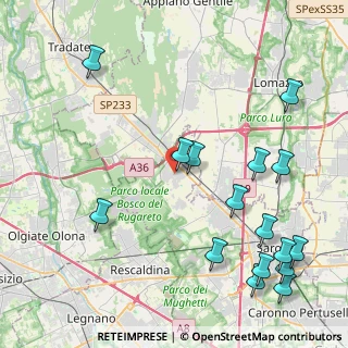 Mappa Via Umberto I, 21040 Cislago VA, Italia (5.37)