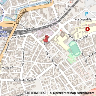 Mappa Via Sant'Antonino, 31, 31100 Treviso, Treviso (Veneto)