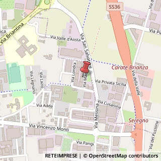 Mappa Via Madrid, 3, 20831 Seregno, Monza e Brianza (Lombardia)