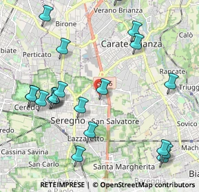 Mappa Via Madrid, 20831 Seregno MB, Italia (2.4375)