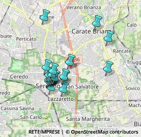 Mappa Via Madrid, 20831 Seregno MB, Italia (1.57158)