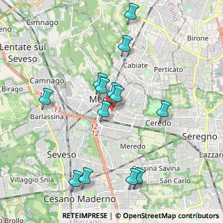 Mappa Via S. Fedele, 20821 Meda MB, Italia (1.95385)