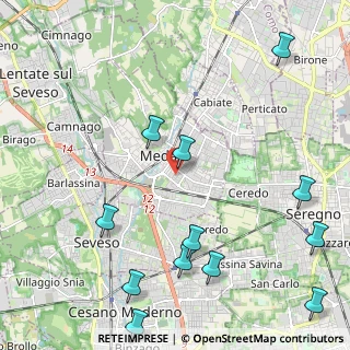 Mappa Via S. Fedele, 20821 Meda MB, Italia (2.83917)
