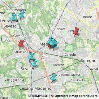 Mappa Via S. Fedele, 20821 Meda MB, Italia (1.7225)