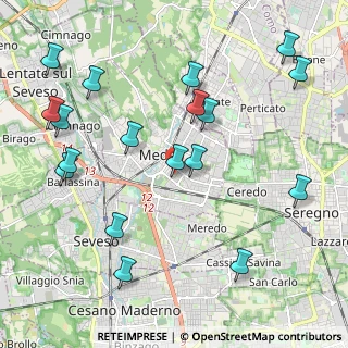 Mappa Via S. Fedele, 20821 Meda MB, Italia (2.43389)
