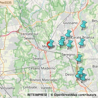 Mappa Via S. Fedele, 20821 Meda MB, Italia (4.67727)