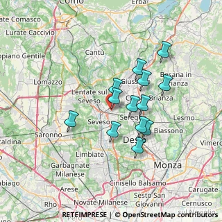 Mappa Via S. Fedele, 20821 Meda MB, Italia (5.59615)