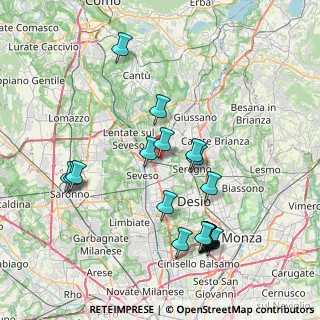 Mappa Via S. Fedele, 20821 Meda MB, Italia (8.36)