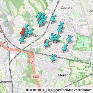 Mappa Via S. Fedele, 20821 Meda MB, Italia (0.8685)