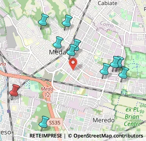 Mappa Via S. Fedele, 20821 Meda MB, Italia (1.14167)