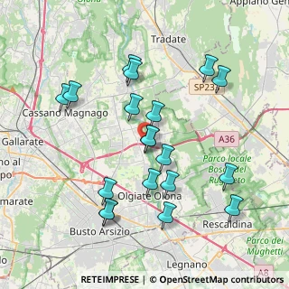 Mappa Via Filippo Turati, 21058 Solbiate Olona VA, Italia (3.82316)