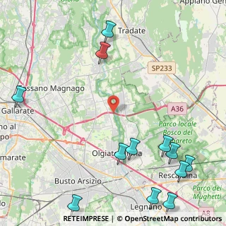 Mappa Via Filippo Turati, 21058 Solbiate Olona VA, Italia (6.225)