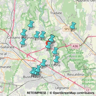 Mappa Via Filippo Turati, 21058 Solbiate Olona VA, Italia (3.595)