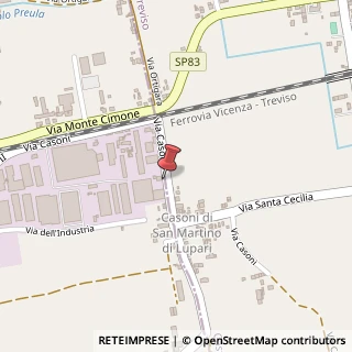 Mappa Via Casoni, 38, 31033 Castelfranco Veneto, Treviso (Veneto)