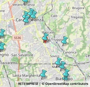 Mappa Via Italia, 20042 Albiate MB, Italia (3.06778)