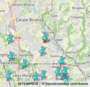 Mappa Via Italia, 20042 Albiate MB, Italia (2.92154)