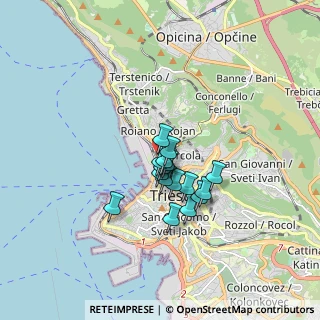 Mappa Viale Miramare, 34132 Trieste TS, Italia (1.09125)