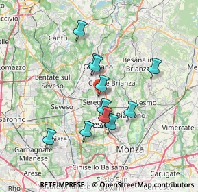 Mappa Via Carroccio, 20831 Seregno MB, Italia (5.91636)