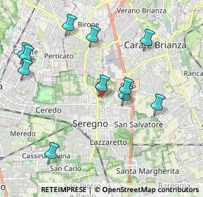 Mappa Via Carroccio, 20831 Seregno MB, Italia (2.16636)