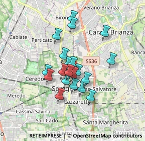 Mappa Via Carroccio, 20831 Seregno MB, Italia (1.3)