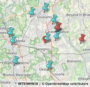 Mappa Via Carroccio, 20831 Seregno MB, Italia (4.09769)