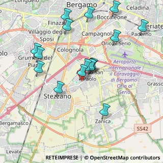 Mappa Via Giovanni XXIII Papa, 24052 Azzano San Paolo BG, Italia (2.035)
