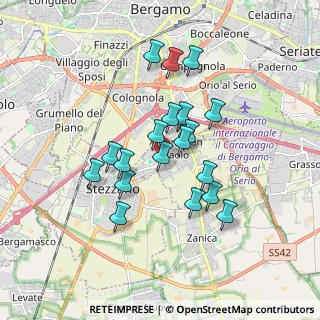 Mappa Via Giovanni XXIII Papa, 24052 Azzano San Paolo BG, Italia (1.46947)