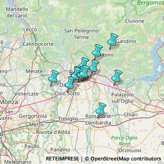 Mappa Via Giovanni XXIII Papa, 24052 Azzano San Paolo BG, Italia (7.44077)