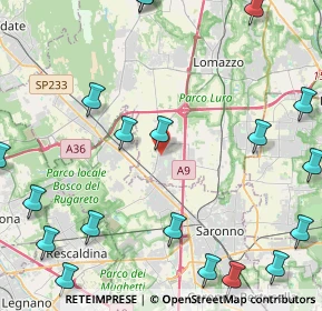 Mappa Via Giuseppe Garibaldi, 22078 Turate CO, Italia (6.3285)