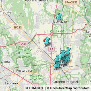 Mappa Via Giuseppe Garibaldi, 22078 Turate CO, Italia (3.98571)