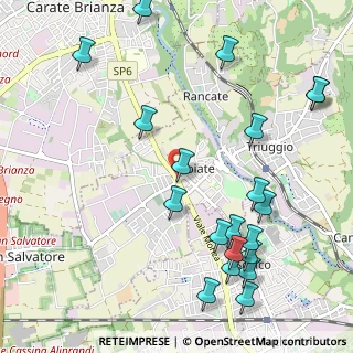 Mappa Piazza Cavour, 20847 Albiate MB, Italia (1.286)