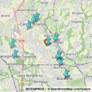 Mappa Piazza Cavour, 20847 Albiate MB, Italia (2.26917)