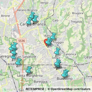 Mappa Piazza Cavour, 20847 Albiate MB, Italia (2.469)