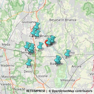 Mappa Piazza Cavour, 20847 Albiate MB, Italia (2.91467)