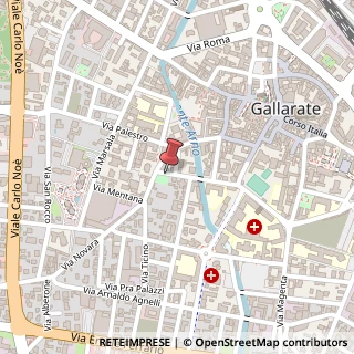 Mappa Via Gaetano Bottini, 7, 21013 Gallarate, Varese (Lombardia)