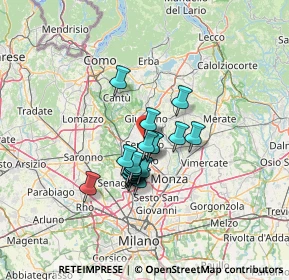 Mappa Via Verdi 80 INGRESSO LATO, 20841 Seregno MB, Italia (9.2865)