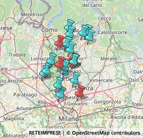Mappa Via Verdi 80 INGRESSO LATO, 20841 Seregno MB, Italia (9.6365)