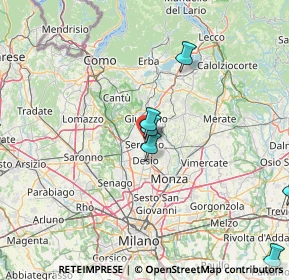 Mappa Via Verdi 80 INGRESSO LATO, 20841 Seregno MB, Italia (42.63636)