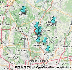Mappa Via Verdi 80 INGRESSO LATO, 20841 Seregno MB, Italia (5.18214)