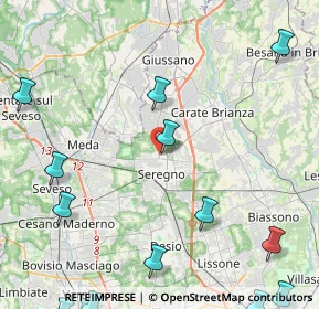 Mappa Via Verdi 80 INGRESSO LATO, 20841 Seregno MB, Italia (6.66)