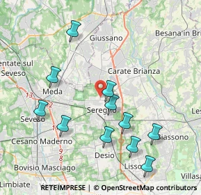 Mappa Via Verdi 80 INGRESSO LATO, 20841 Seregno MB, Italia (4.11091)