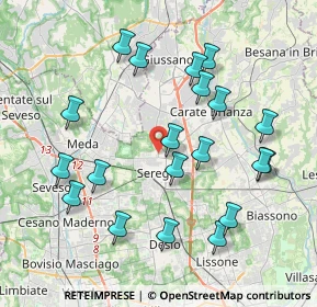 Mappa Via Verdi 80 INGRESSO LATO, 20841 Seregno MB, Italia (4.0745)