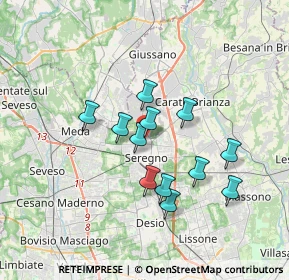 Mappa Via Verdi 80 INGRESSO LATO, 20841 Seregno MB, Italia (2.87417)
