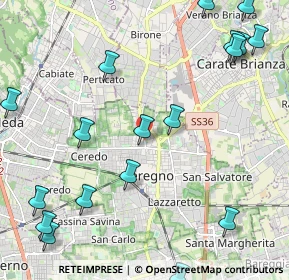 Mappa Via Verdi 80 INGRESSO LATO, 20841 Seregno MB, Italia (3.0065)