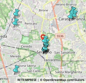 Mappa Via Verdi 80 INGRESSO LATO, 20841 Seregno MB, Italia (2.10357)