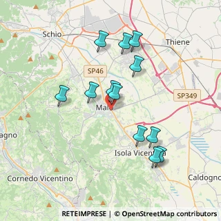 Mappa Via Braglio n 6 Via, 36034 Malo VI, Italia (3.5475)