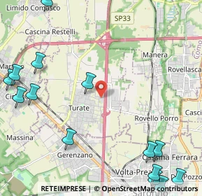 Mappa Via Salvo D'Acquisto, 22078 Turate CO, Italia (3.27071)